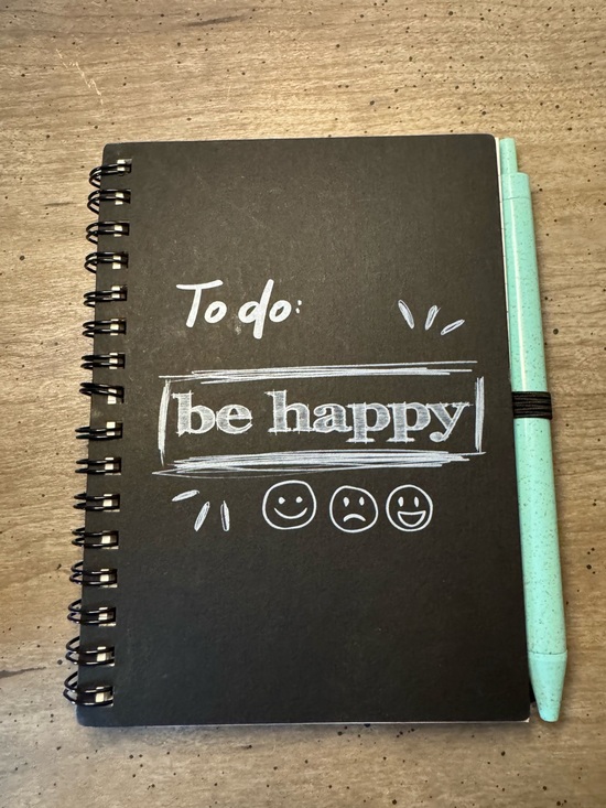 Other - “Be Happy” Notebook with Pen